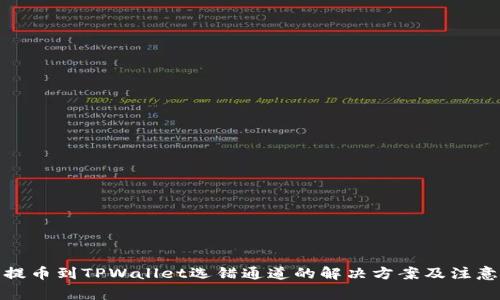 抹茶提币到TPWallet选错通道的解决方案及注意事项